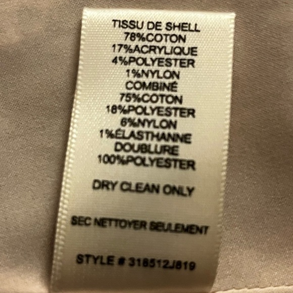 Rebecca Taylor Boucle Tweed Jacket in Blue and White. Size 14 - Picture 7 of 7